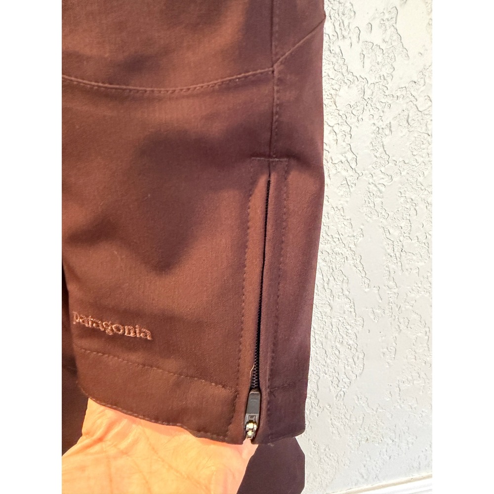 Patagonia Womens H2No Waterproof Parka Jacket Brown XL Rain Coat Shell Longline - Picture 3 of 13